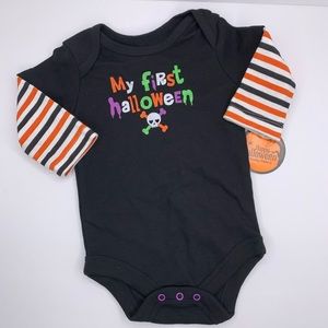 My First Halloween Long Sleeve Onesie Size 0-3
